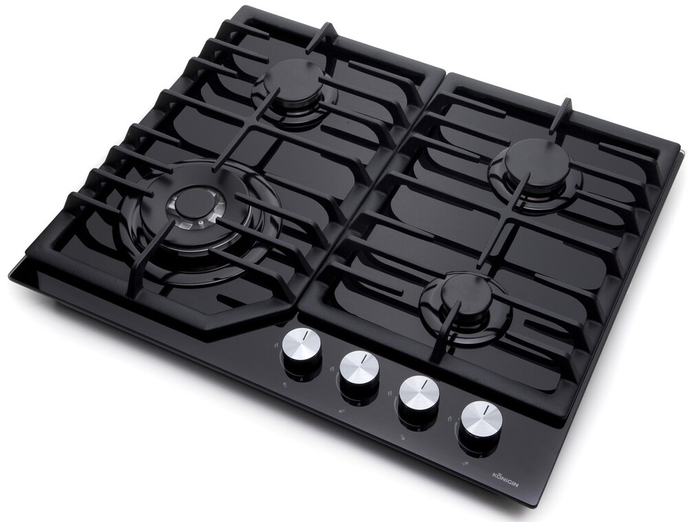 Детальное фото товара: Konigin Blaze 604 BKGW газовая поверхность