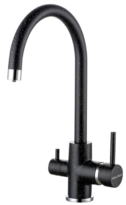 Фото товара: Paulmark ESSEN, смеситель, гранит, черный