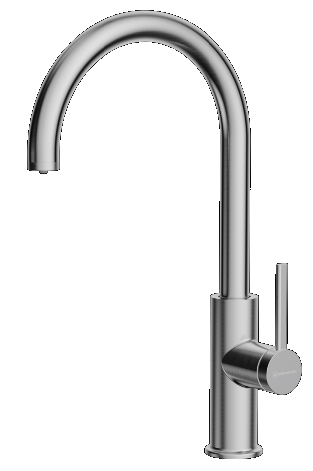 Фото товара: Omoikiri Okawa 2 Plus-BN, смеситель, нержавеющая сталь