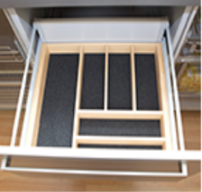 Фото товара: FIT вставка под столовые приборы без дна 450, DWD-XP Grass, Mepla-Alfit, TandemBox Blum