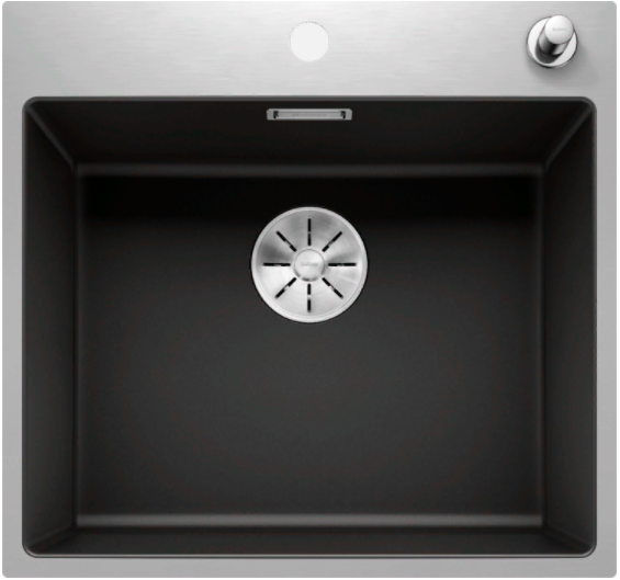 Фото товара: Blanco Subline 500-IF/A SteelFrame, мойка, гранит, черный