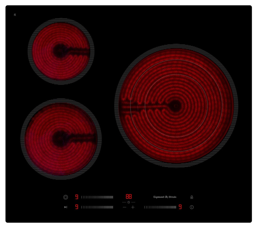 Детальное фото товара: Zigmund & Shtain CN 53.6 B стеклокерамическая поверхность