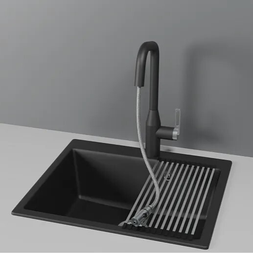 Детальное фото товара: GRANULA 8171 смеситель, гранит, турмалин