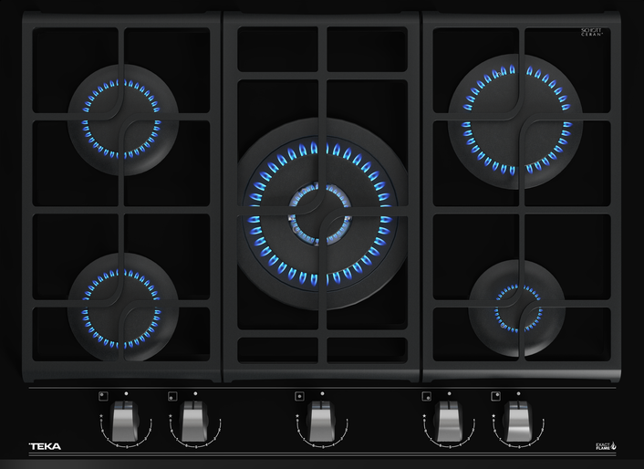 Фото товара: Teka GZC 75330 XBN NIGHT RIVER BLACK газовая поверхность