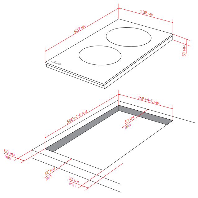 Детальное фото товара: Monsher MHI 3003 индукционная поверхность