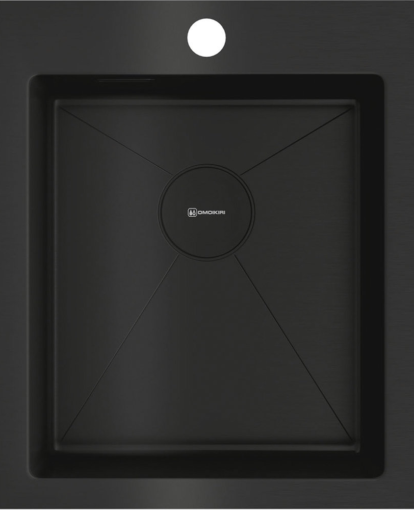 Фото товара: Omoikiri Akisame 41-GB, мойка, нержавеющая сталь/графит