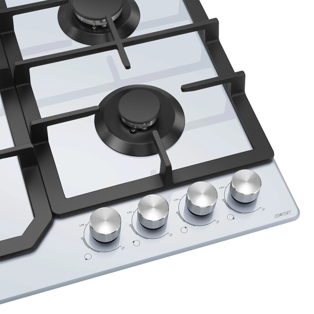 Детальное фото товара: MEFERI MGH604WH GLASS COMFORT газовая поверхность