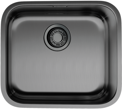 Фото товара: Omoikiri Omi 49-U-GM, мойка, нержавеющая сталь/вороненая сталь