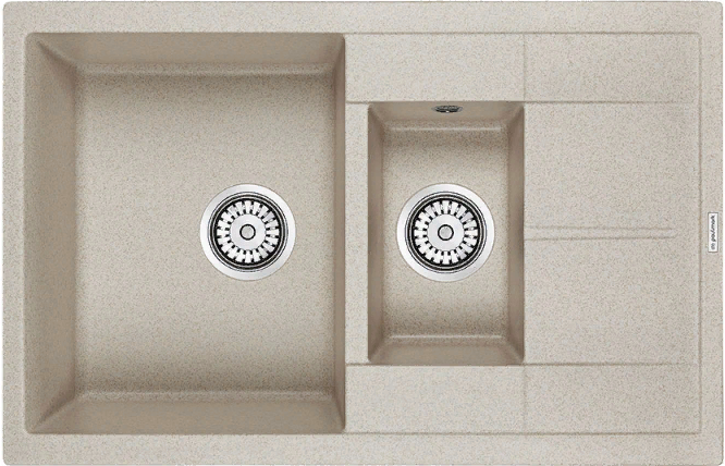 Детальное фото товара: Paulmark FLUGEN 60/1,5, мойка, гранит, бежевый