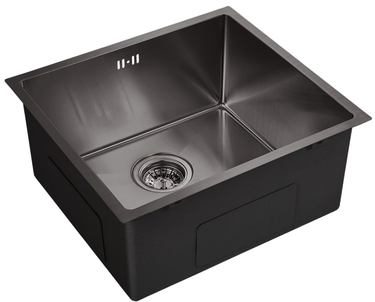 Фото товара: Emar EMB-114 PVD Nano Dark, мойка, нержавеющая сталь, вороненая сталь
