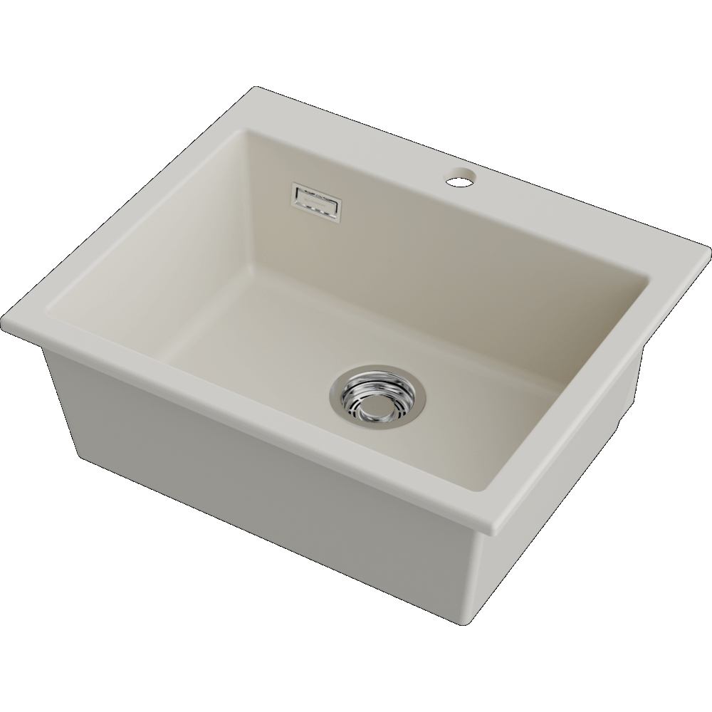 Детальное фото товара: Omoikiri Omishima 60-CR Matt, мойка, керамика, cream матовый