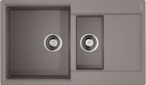 Фото товара: Omoikiri Daisen 86-2-GR, мойка, гранит, leningrad grey