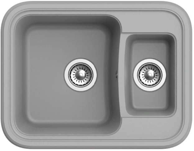 Ewigstein Antik A- 60К, мойка, гранит, серый металлик Фото товара: Ewigstein Antik A- 60К, мойка, гранит, серый металлик