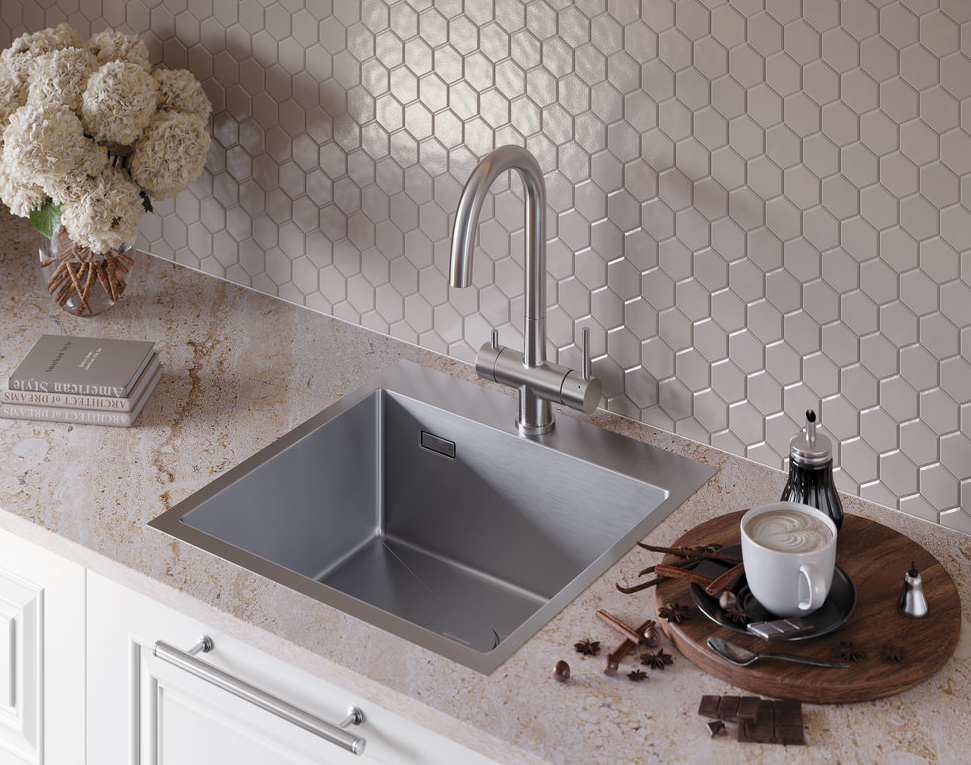 Omoikiri Akita, смеситель, нержавеющая сталь Детальное фото товара: Omoikiri Akita, смеситель, нержавеющая сталь