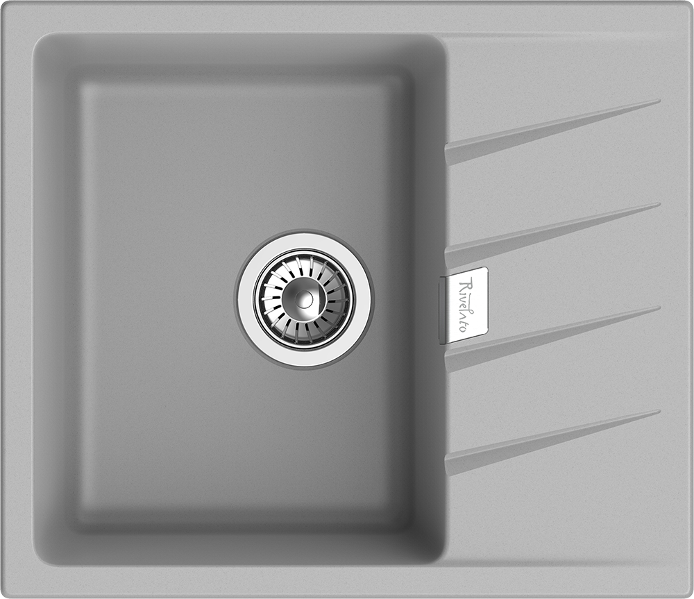 Фото товара: Rivelato RAUM RM-58 grigio metallizzato, мойка, гранит, серый металлик