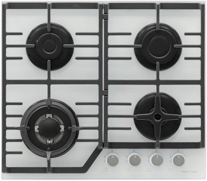 Фото товара: Krona CORNIOLA 60 WH газовая поверхность