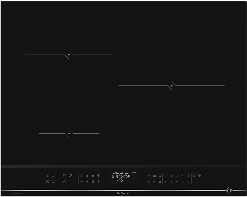Фото товара: De Dietrich DPI4321X индукционная поверхность