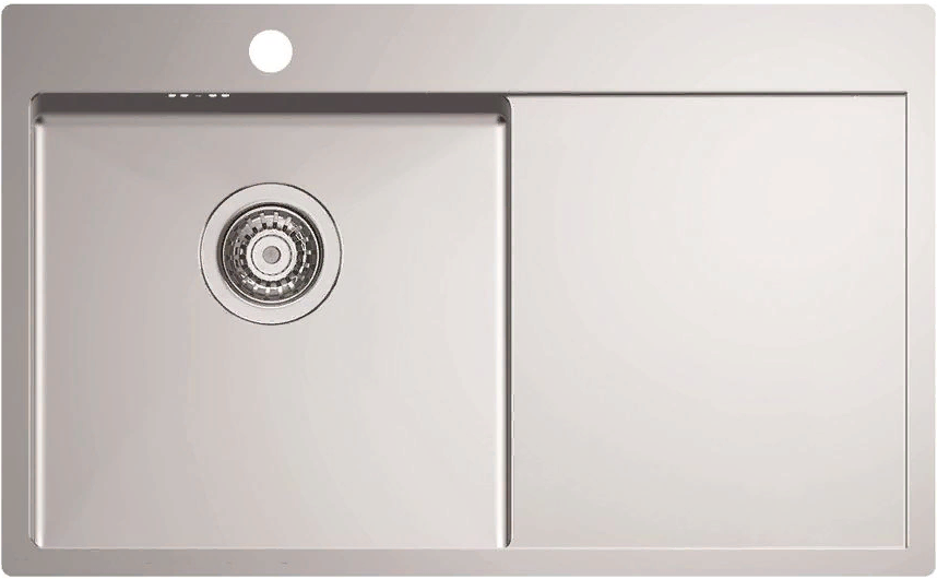 Фото товара: ALVEUS QUARTO 30 BRS-90, мойка, нержавеющая сталь брашированная (в комплекте с сифоном 1130551)