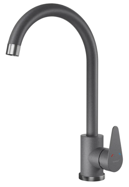 Фото товара: GranFest GF-Z-5412, смеситель, гранит, темно-серый