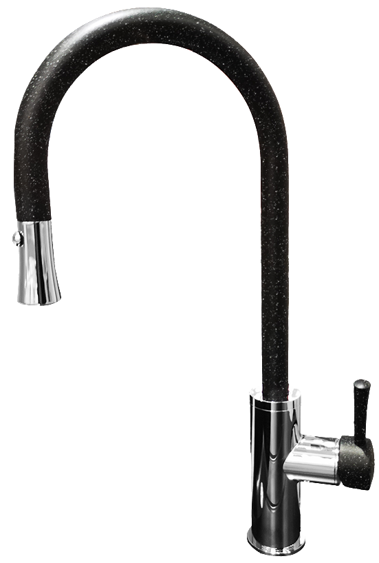 Фото товара: GranFest 7652, смеситель, мрамор, черный