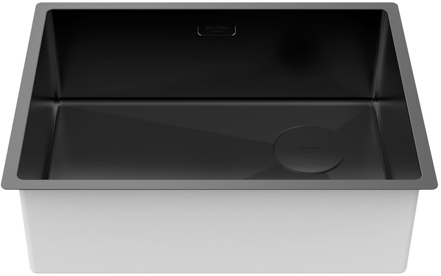 Детальное фото товара: Paulmark NEXT-SKEW 58 UNI, мойка, нержавеющая сталь, матовый черный