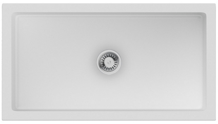 Фото товара: Omoikiri Mikura 83-WH Glossy, мойка, керамика, белый глянцевый