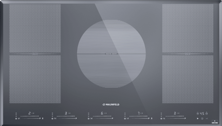 Фото товара: Maunfeld CVI905SFLGR индукционная поверхность