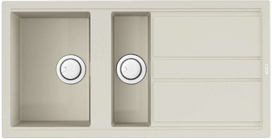 Фото товара: Omoikiri Kitagawa 100-2-WH, мойка, керамика, белый