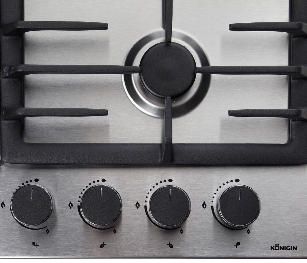 Konigin Blaze 604 IXW Детальное фото товара: Konigin Blaze 604 IXW газовая поверхность