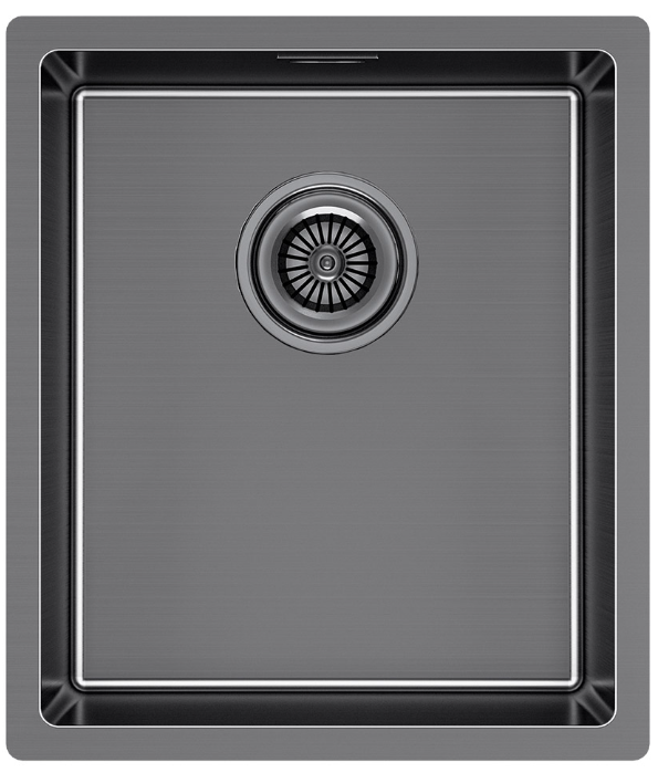 Фото товара: Paulmark LASSAN 38 UNI, мойка, нержавеющая сталь, вороненая сталь