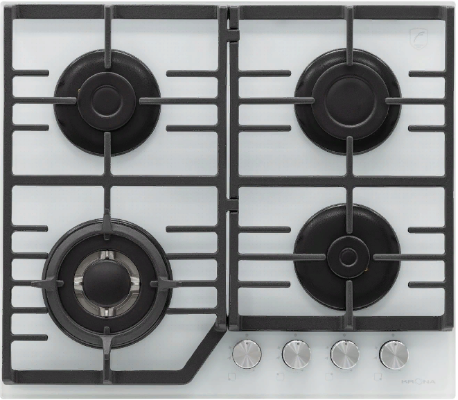 Фото товара: Krona ARDENTE 60 WH газовая поверхность