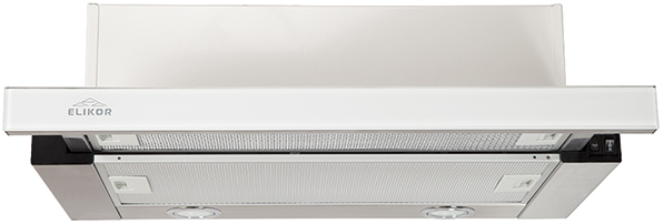 Фото товара: Elikor Интегра GLASS 45Н-400-В2Д нерж/стекло белое