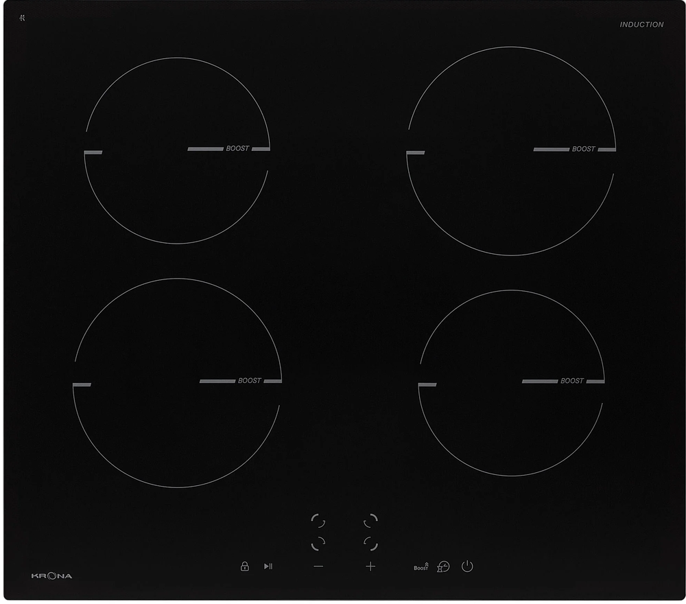 Фото товара: Krona MAGIER 60 BL 4BTK индукционная поверхность