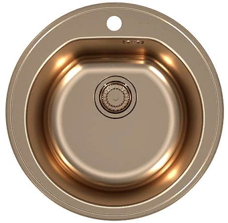 Фото товара: ALVEUS FORM MONARCH 30 COPPER-90 FI 510, мойка, нерж. сталь, медь (в компл. с выпуском без сифона)