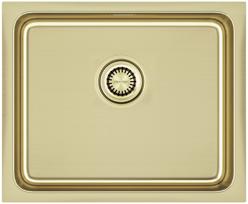 Фото товара: Paulmark VISTA 54, мойка, нержавеющая сталь, светлое золото