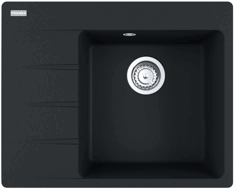 Фото товара: Franke CNG 611/211-62 TL, мойка, гранит, черный матовый, чаша справа