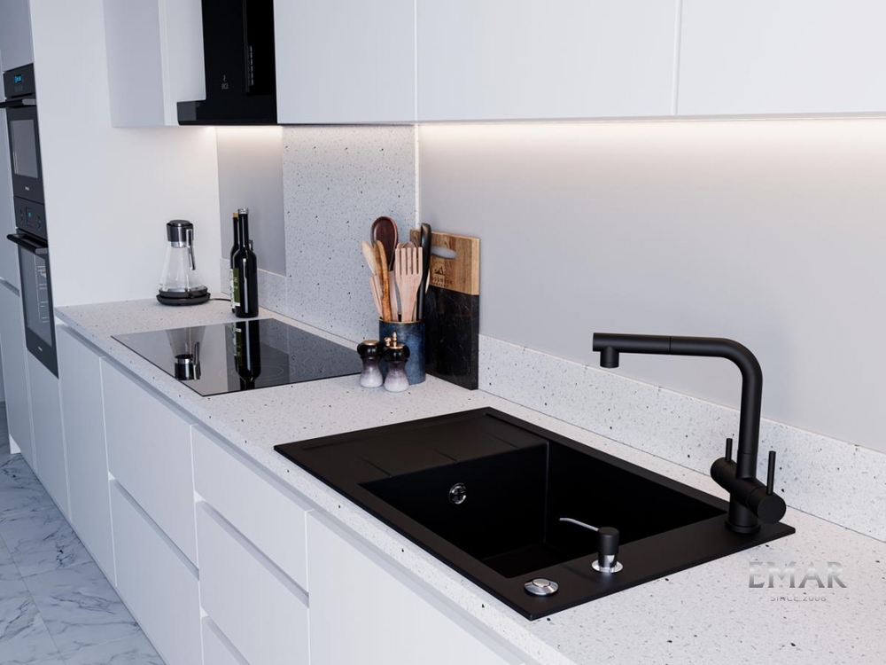 Детальное фото товара: Emar EMQ-1780.Q, мойка, гранит, морион