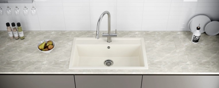 Детальное фото товара: KUCHENSTERN TOP 80, мойка, гранит, ваниль