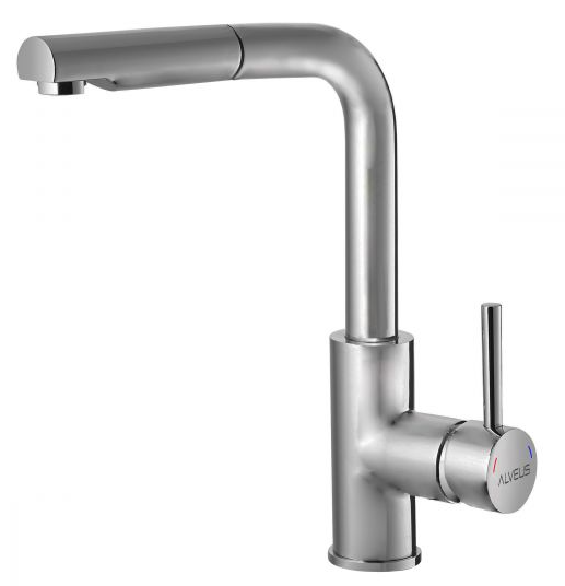 ALVEUS SIROS CHR-BR, смеситель, хром матовый Фото товара: ALVEUS SIROS CHR-BR, смеситель, хром матовый