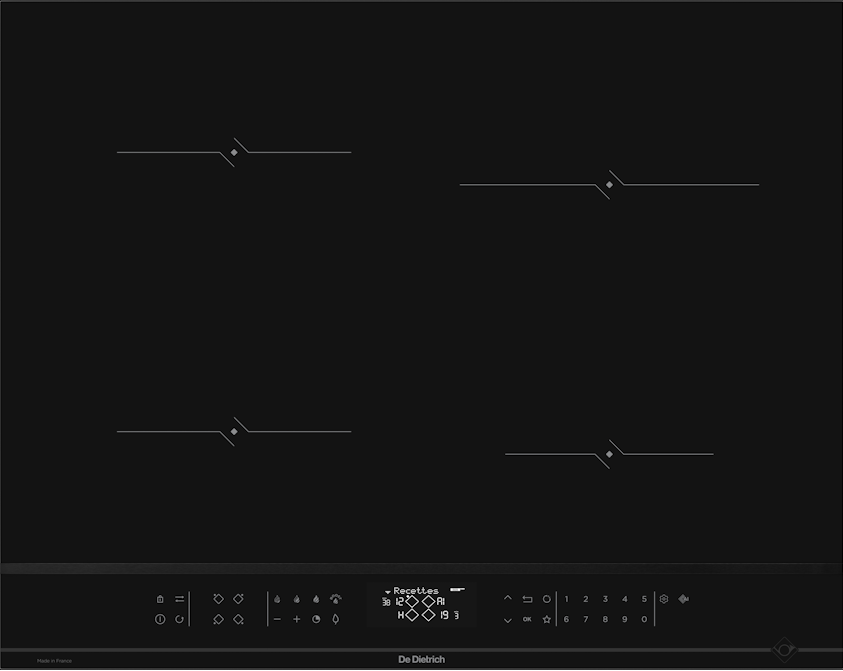 Фото товара: De Dietrich DPI4420B индукционная поверхность