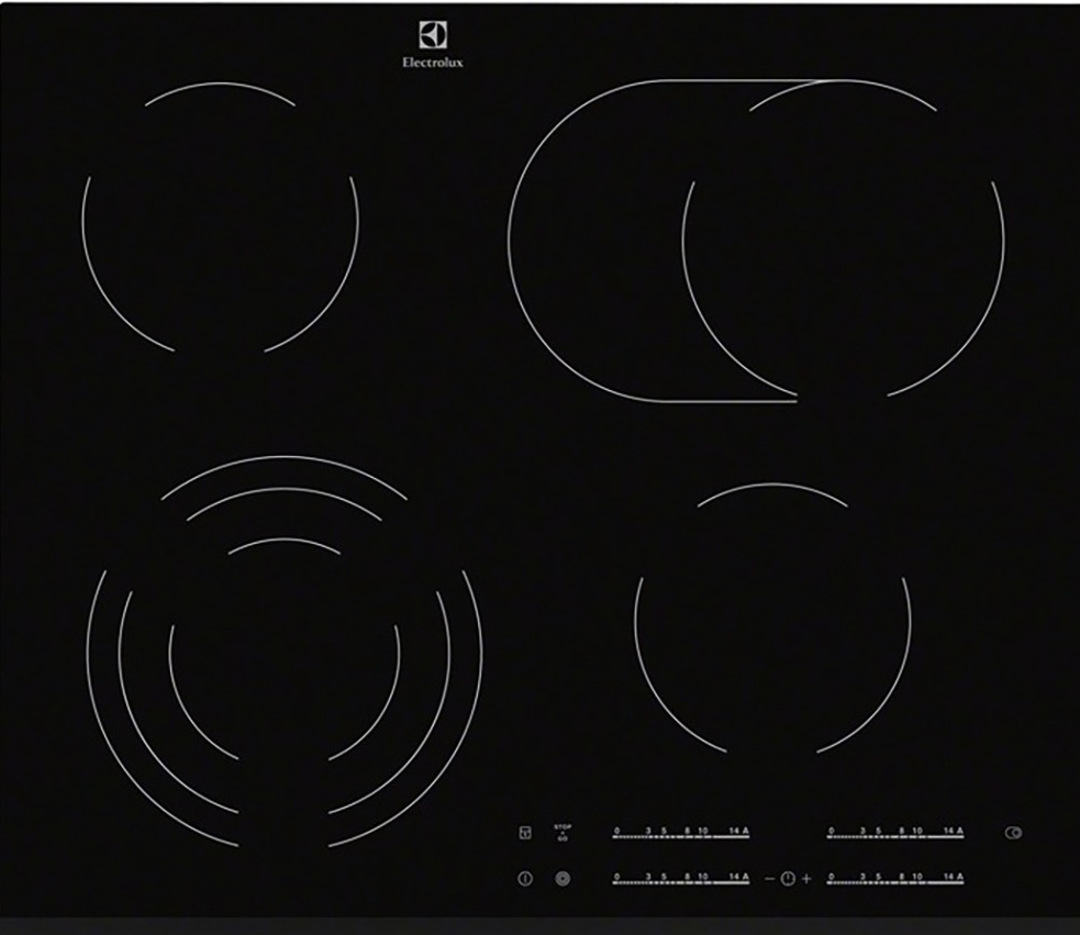 Фото товара: Electrolux EHF6547FXK стеклокерамическая поверхность