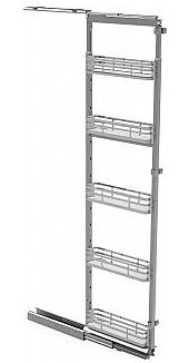 Фото товара: Sige Stella выдвижная бутылочница в высокий шкаф шириной 150 мм