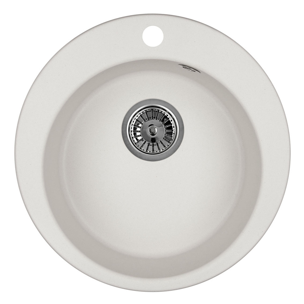 Фото товара: GRANULA 4801 мойка, гранит, арктик (белый)