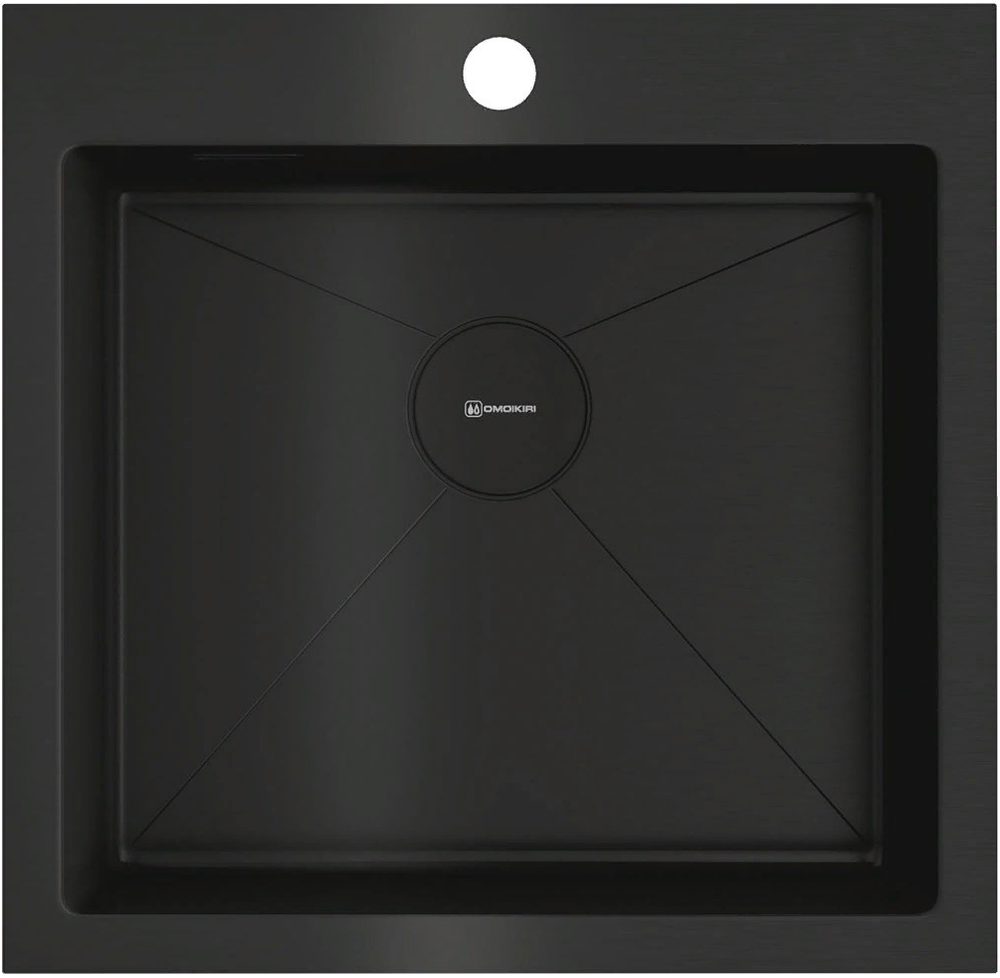 Фото товара: Omoikiri Akisame 51-GB, мойка, нержавеющая сталь/графит