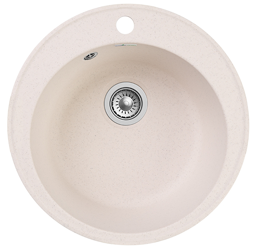 GranFest QUARZ GF-Z08, мойка, гранит, белый Детальное фото товара: GranFest QUARZ GF-Z08, мойка, гранит, белый
