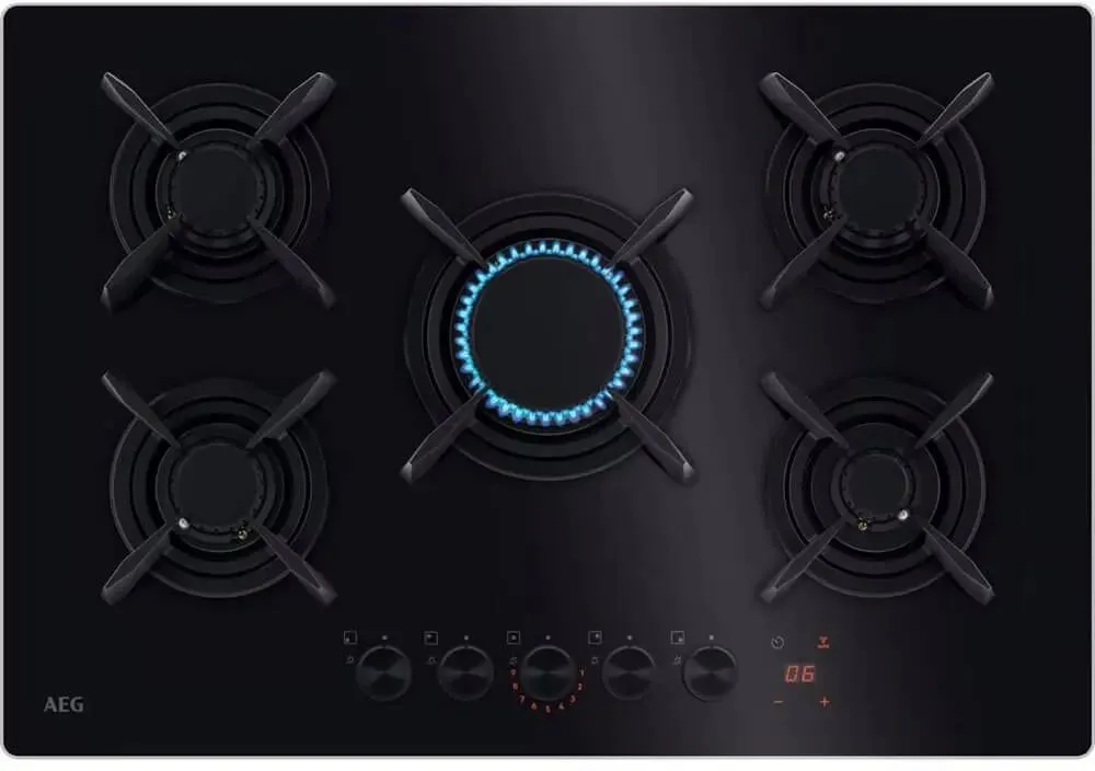 Фото товара: AEG HKB75453NB газовая поверхность