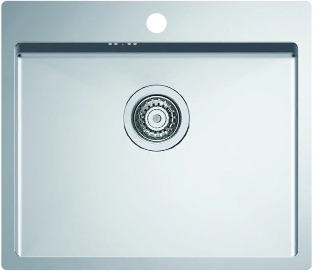 Фото товара: ALVEUS QUARTO 10 BRS-90, мойка, нержавеющая сталь брашированная (в комплекте с сифоном 1130551)