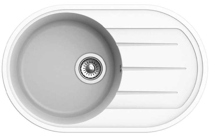 Ewigstein Elegant E- R50F, мойка, гранит иней Фото товара: Ewigstein Elegant E- R50F, мойка, гранит иней
