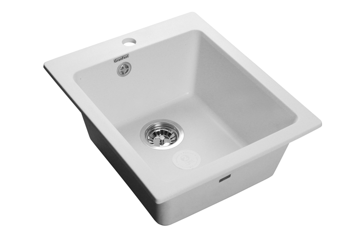 GranFest PRAKTIK GF-P-505, мойка, мрамор, иней Детальное фото товара: GranFest PRAKTIK GF-P-505, мойка, мрамор, иней