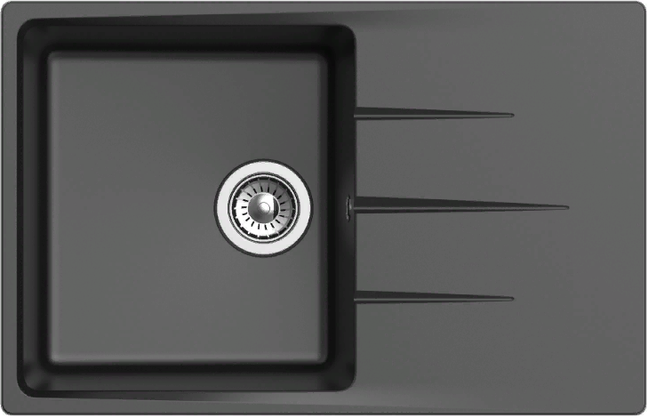 Ewigstein Gerd G- 60F, мойка, гранит, антрацит Детальное фото товара: Ewigstein Gerd G- 60F, мойка, гранит, антрацит